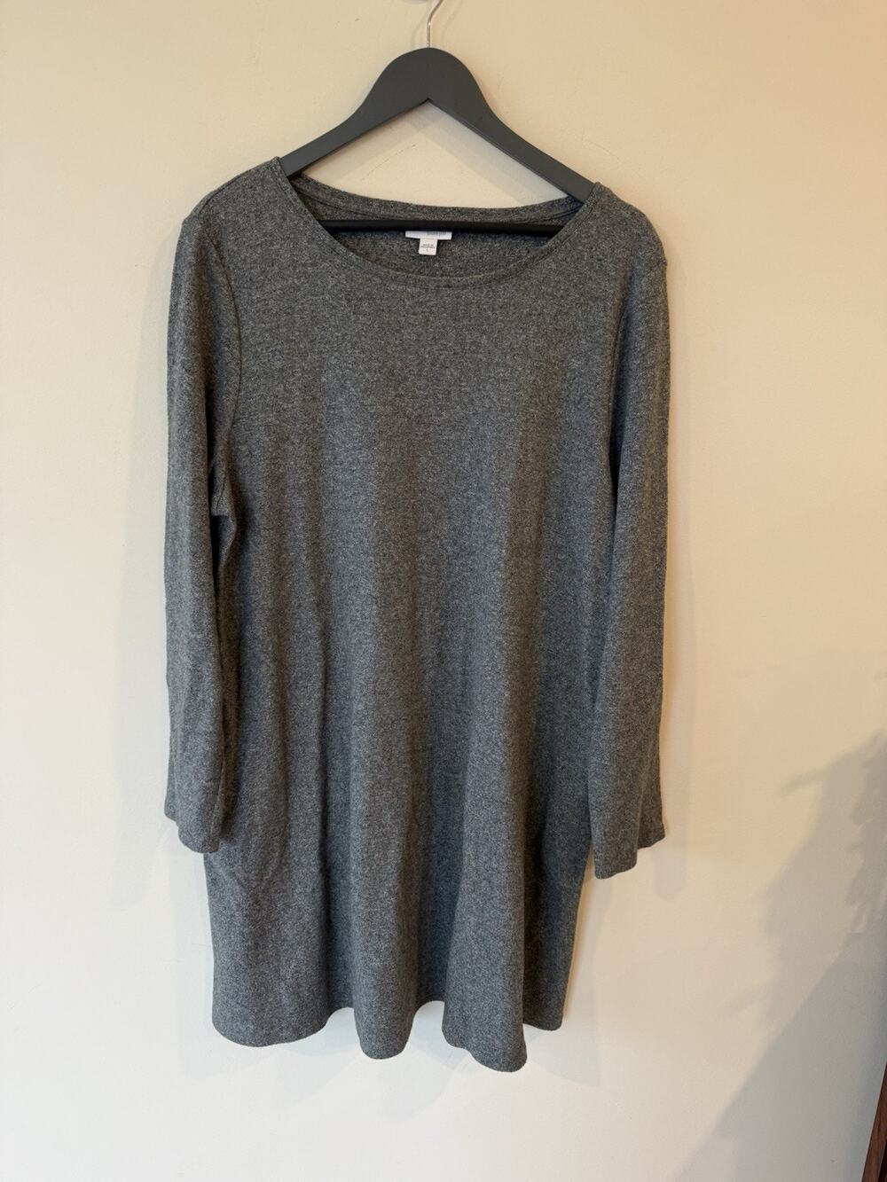J. Jill Pure Jill Gray Dress Size Large Cottagecore Minimalist